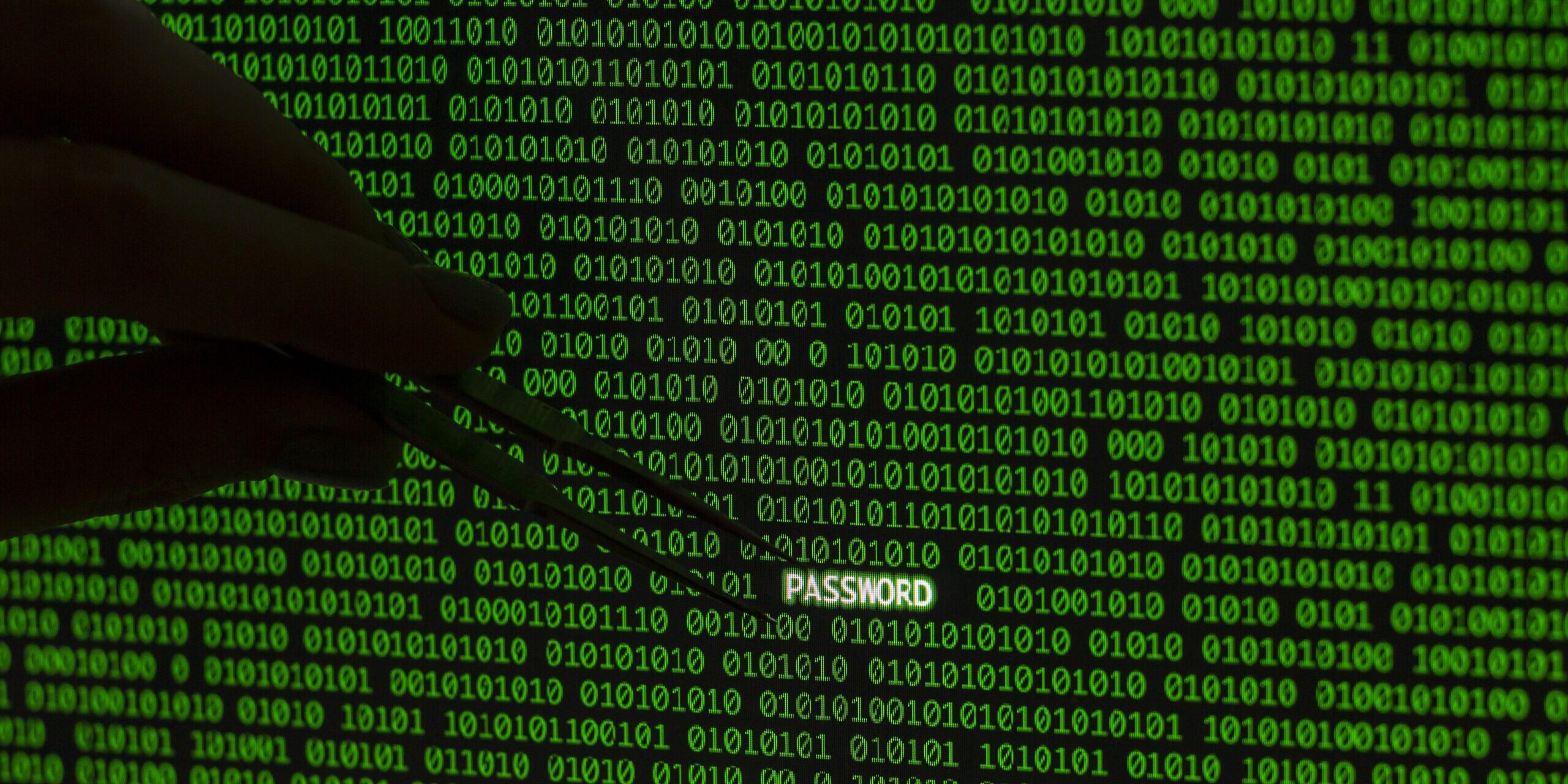 password-with-hand-holding-tweezers-binary-code